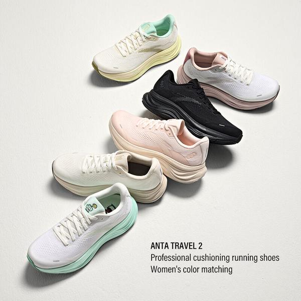 [ĐỘC QUYỀN ONLINE] Giày Chạy Bộ Nghiệp Dư Nữ ANTA PG7 TRAVEL 2 1225B5546A | Giày Running Thể Thao 5-10 km Siêu Nhẹ ‍,Thoáng Khí , Đế Cao Su Đàn Hồi, Êm Ái Hạn Chế Trơn Trượt Bảo Hành Chính Hãng ANTA Sport