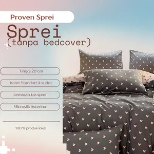 Sprei Mikro Silk Star Asterina Motif Anak cewe tersedia berbagai ukuran Cinnamoroll kuromi Pooh Melody unicorn duck cry baby