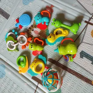LeLe Toy 11 Pcs Baby Teether Set Gigitan Bayi Teether Mainan Bayi Bpa Free Mainan Kerincingan Bayi Anak-Anak
