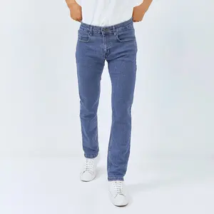 M231 Celana Panjang Jeans Denim Stretch Pria Biru C1169