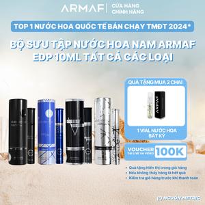 Bộ sưu tập nước hoa nam ARMAF Eau de Parfum mini 10ML tất cả các loại - Hương thơm Nam tính - Lịch lãm - Phóng khoáng và Cuốn hút, lưu hương 6-8h, thiết kế nhỏ gọn tiện lợi