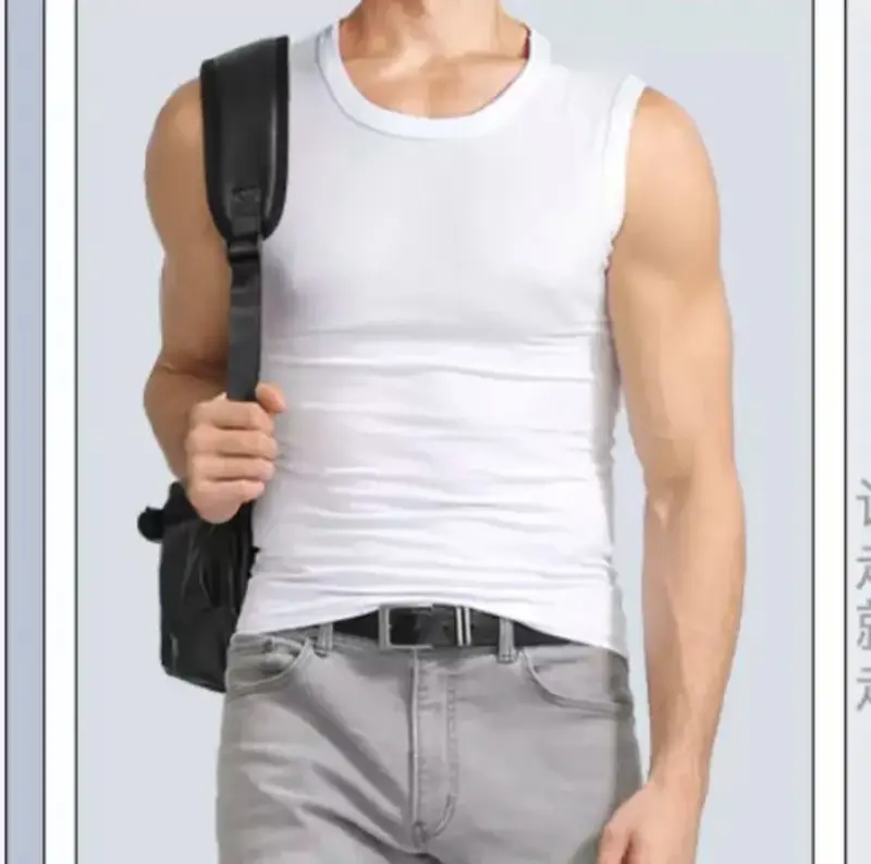 Paket 5 Pcs Kaos Singlet Yukensi Dalaman Pria Polos - Hitam - Oblong Putih Dewasa Katun Cowok manis xl rompi kaos  dalam anggun singlet dewasa 4 pcs hitam Santai singlet kaos  kutang 5