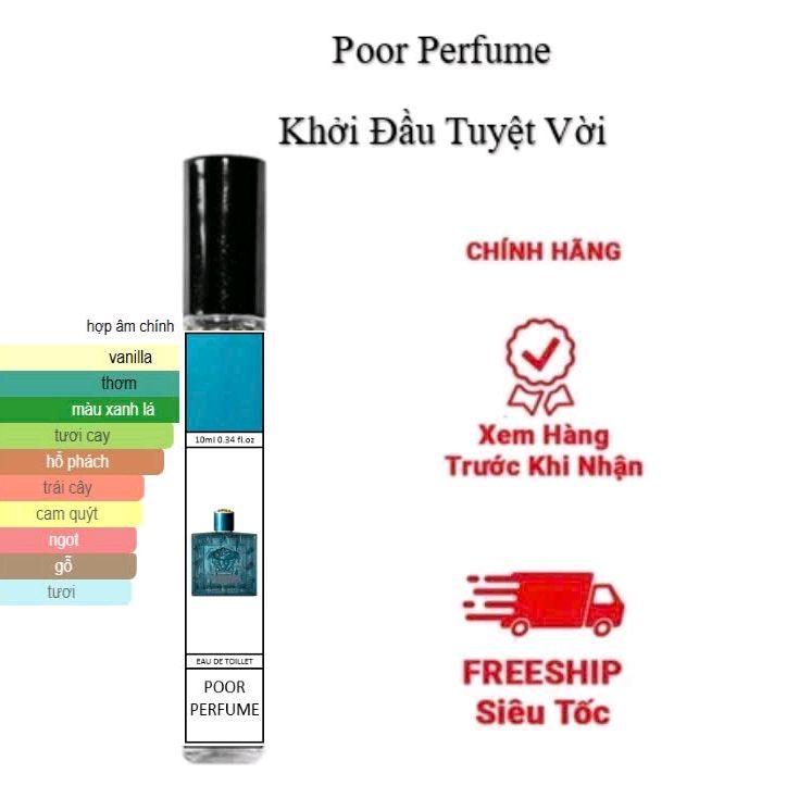  Nước hoa chiết 10ml  Vờ sát E ros EDT Nam Perfume Xịt Thơm Cosmetic 