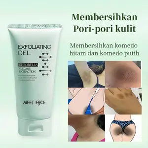 【Pengiriman Privasi】Meet Face Gel Pengelupasan Ekstrak Herba Melembapkan Menyuburkan Memperbaiki Kulit Kusam 50g Cocok untuk Seluruh Badan Perawatan Wajah Scrub Wanita Berminyak