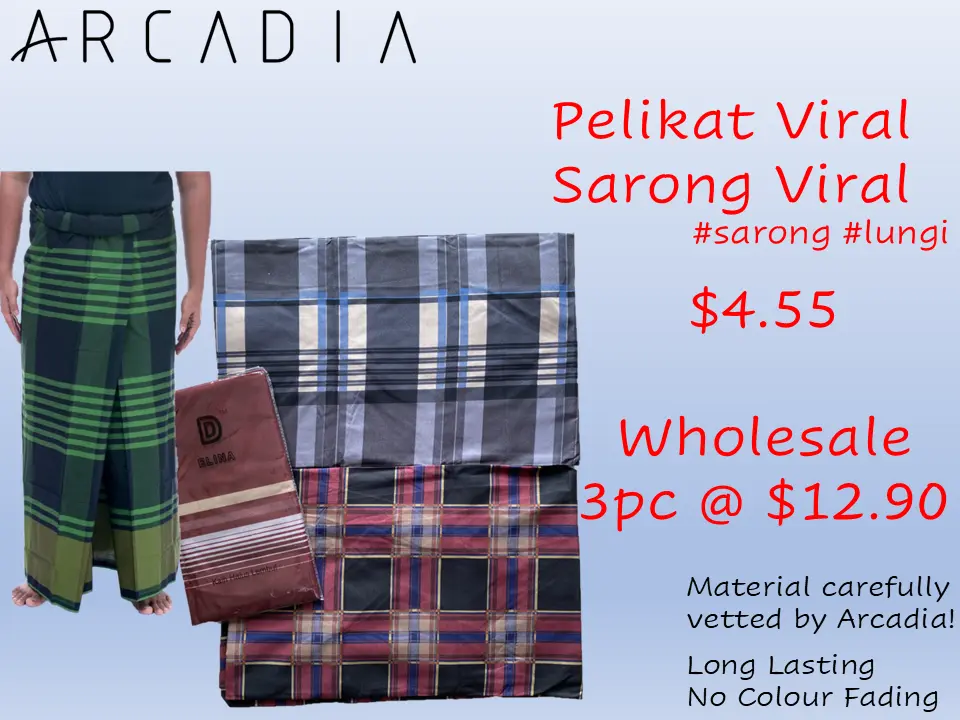Pelikat Viral | Sarong Viral | Stitched | Ready Wear | #Sarong #Lungi