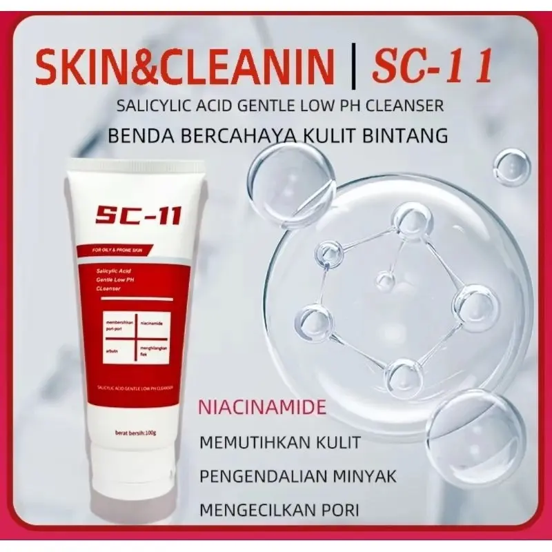 Skin & Cleaning SC-11 Facial Wash Pembersih Wajah 100gr 5