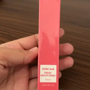 HOBE BAR Probiotic Oral Spray - Sugar-Free, Alcohol-Free, and Preservative-Free, Peach Mint Flavor for Fresh Breath (20 ml) hobe  bar pewangi mulut semprot mouth spray parfum  mulut Liquid