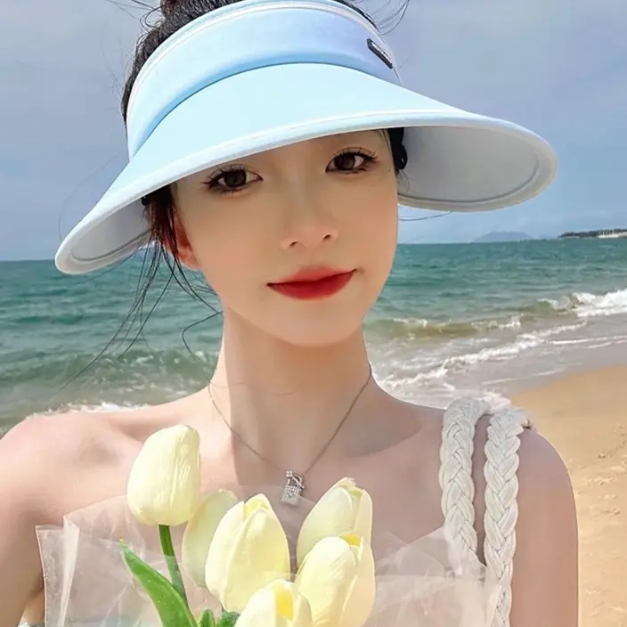 Mũ Chống Nắng, Vành Rộng, Mũ Đi Biển, Nửa Đầu, Thời Trang Mùa Hè, Thích Hợp Đi Biển