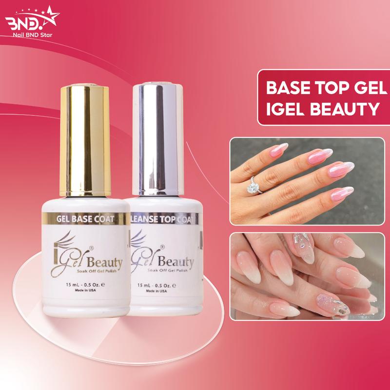 Base top Igel nhập khẩu Mỹ (15ml) - Sơn gel liên kết và top phủ bóng cao cấp USA