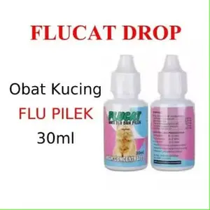 Flu Cat 30ml - Obat Flu & Pilek Kucing FluCat Antibiotik Kucing Catflu