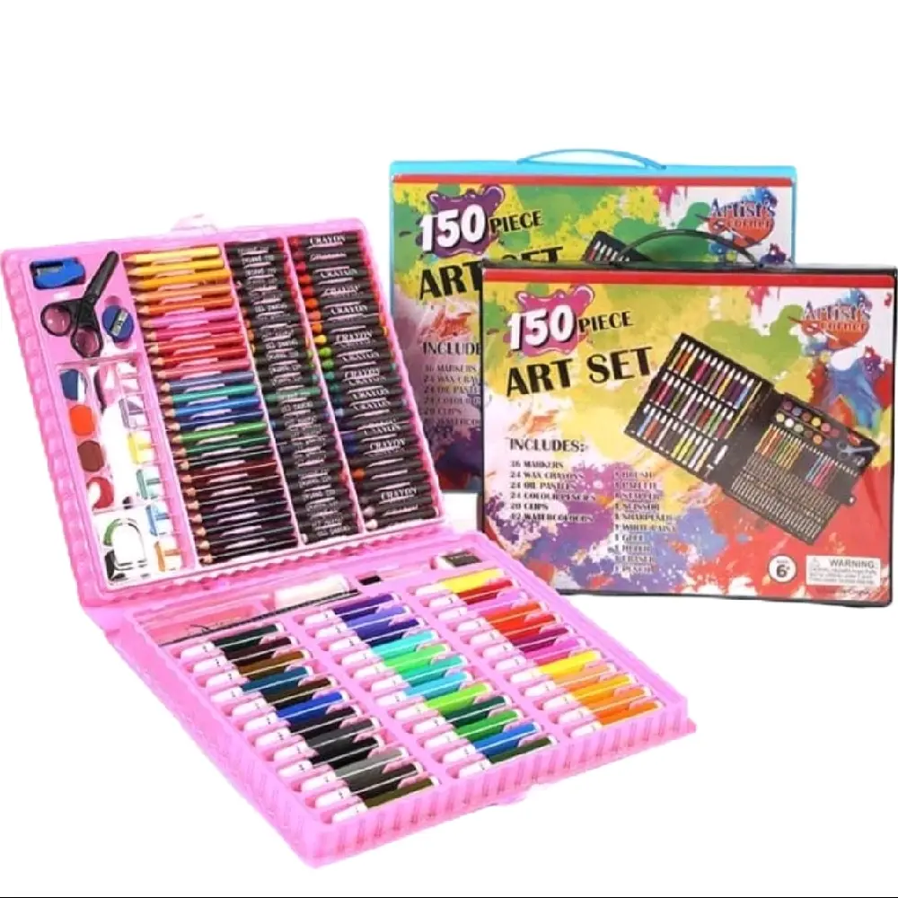 Crayon Set Mix isi 150pcs Murah Tampilan Seperti Gambar