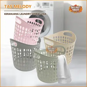 [COD] TAS MELODY - Keranjang Plastik Besar / Box / Keranjang Serbaguna Belanja Minimarket Laundry