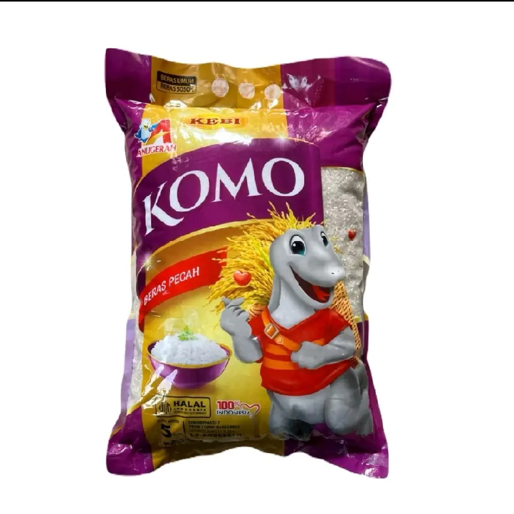 BERAS MERK KOMO KEMASAN 5KG ( 1BALL ISI 4 PCS )- PAKET MURAH