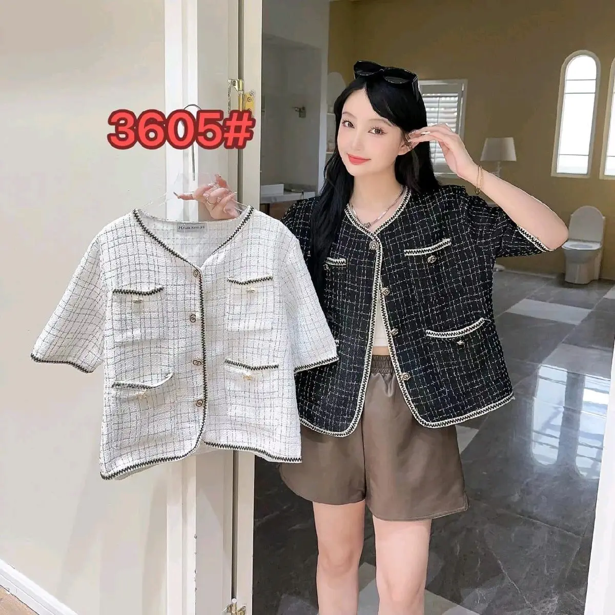 outer Korean style wanita lengan panjang dan pendek Cardigan
