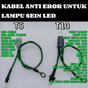 Kabel anti eror untuk lampu sein LED PNP T5 dan T10