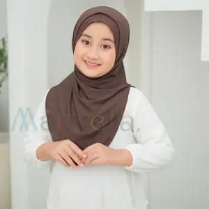 Hijab Instan Anak Meleyot Bergo Huma Inner Bisa Empat Model Cooltech Jery Premium Jilbab Bergo Anak Remaja 7 - 12 Tahun