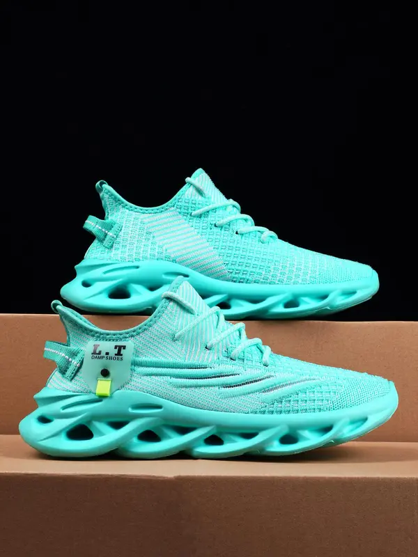 Hollow Out Mens Sneakers for Gift, Men's Lace Up Sneakers, Low Top Sneakers 2024, Casual Outdoor Sports Running Shoes, Non-slip Chunky Sneakers 4
