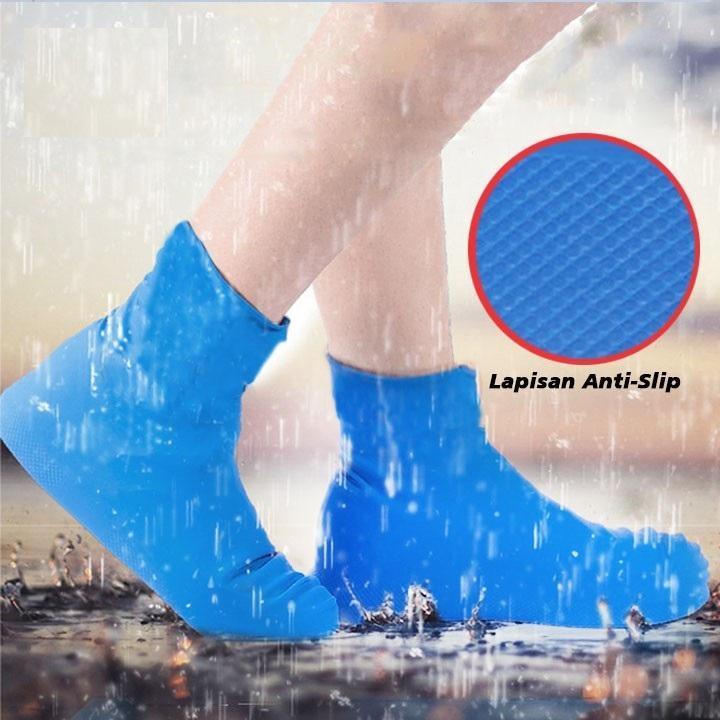 [COD] Cover Shoes, Sarung Sepatu Karet, Pelindung Sepatu Anti Air Hujan Funcover Bisa di Cuci 7