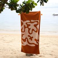 Gambar Madeem Pool Towel - 85 x 170 cm - 600 GSM ELS Cotton Silverbased Antibacterial with Coral Pattern dari Madeem Kota Bandung 2 Tokopedia