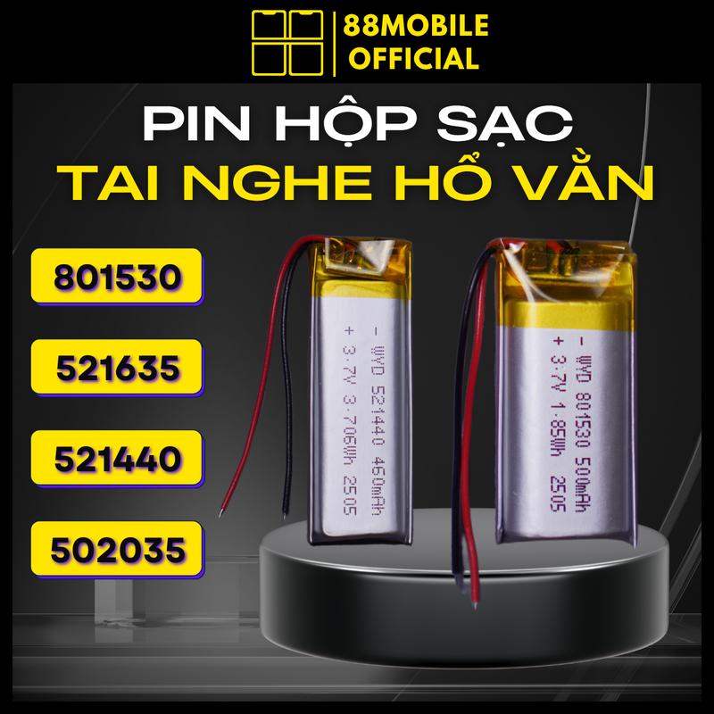 Pin dosk sạc thay thế cho tai nghe hổ vằn 2, 3, 4, pro, pro 2 dung lượng cao I 88Mobile