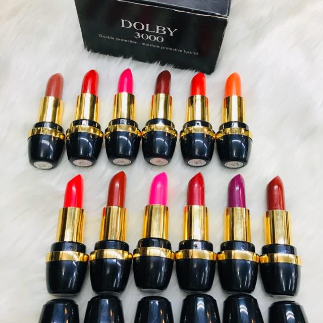 ( 3Pcs ) Lipstik Dolby 3000 Warna Alami Merah Orange Bisa Mix Warna 1