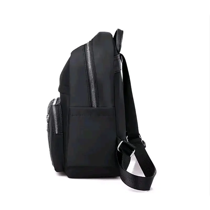 Tas Ransel Sekolah Fashion Gendong Wanita Backpack Punggung Resleting Cewek Kekinian Cantik Kanvas 3
