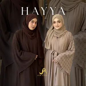 [NEW 11.11 | BISA COD] Abaya Hayya Set Hijab