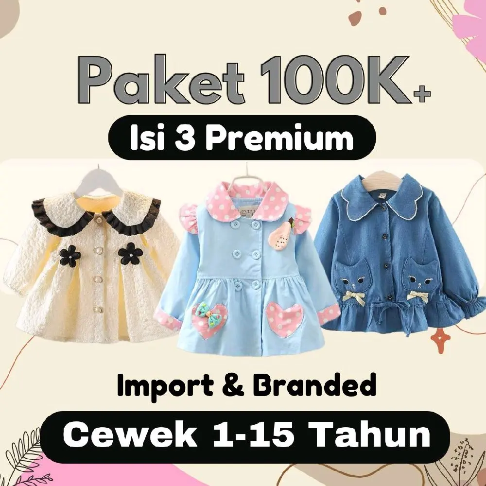 PAKET LEBARAN BAJU ANAK IMPORT/ ISI SUPER PREMIUM .LELANGAN PAKETAN.