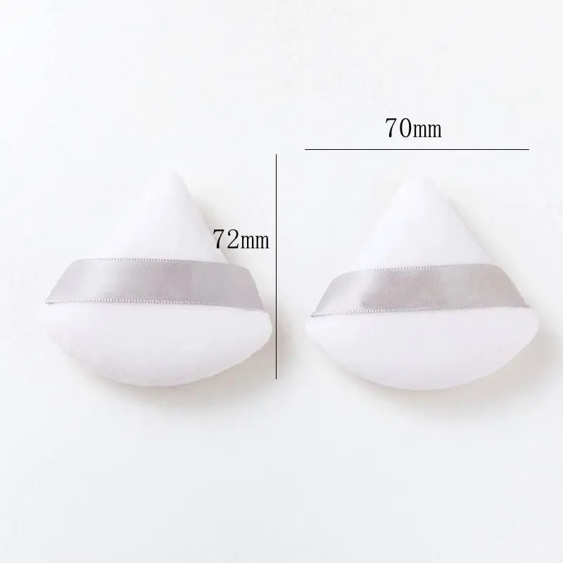 Puff Loose Powder Segitiga - Puff Pizza Spons Bedak Premium Puff Bulat Bedak Tabur Sponge - Tools by Hai Beauty Stuff 5