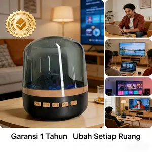 TechNest Mini Speaker Wireless dengan Ambience Light Portable Support AUX Flashdisk untuk Musik Offline dan Koneksi Bluetooth Stabil Cocok untuk Ruang Tamu Kantor atau Aktivitas Outdoor