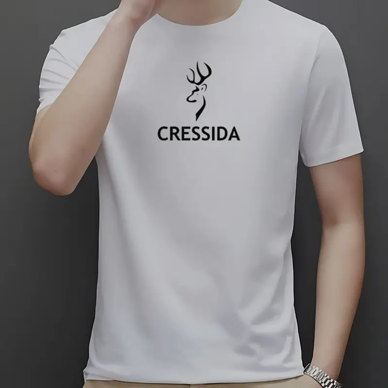 Kaos Cresida Lengan Pendek Oblong Pria Bahan Katun Combed 30s Tshirt - Nyaman & Stylish 0