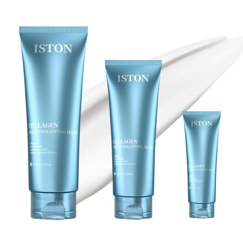  Mặt Nạ Dưỡng Da Mặt Kiểu Lột ISTON Bọc Ngủ Collagen Chăm Sóc Độ Đàn Hồi Và Cấp Nước Giảm Chảy Sệ Và Xỉn Màu Collagen Thủy Phân Cho Làn Da Sáng Bóng Chăm Sóc Da mask 