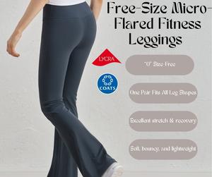 Lycra Seamless Naked-Feel Flare Yoga Pants – High-Waist, Butt-Lifting | No-Tightness, Free-Size Micro-Flared Fitness Leggings  [YA9]