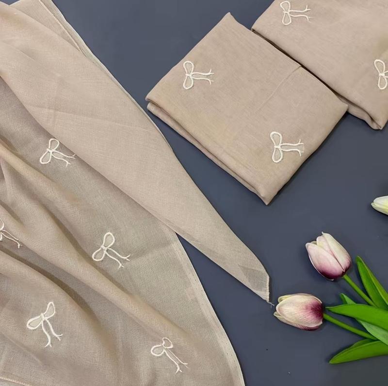 Product Introduction of hijab paris segiempat coquette pita kecil terbaru 19