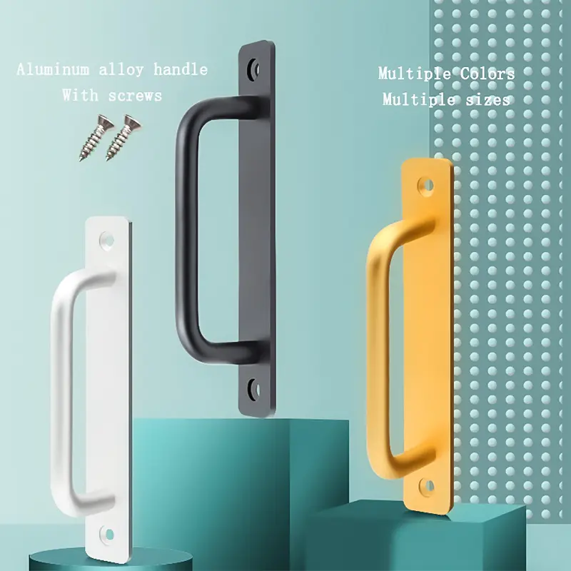 Door handle cabinet aluminum alloy cabinet wooden door exposed handle door handle handrail hardware accessories