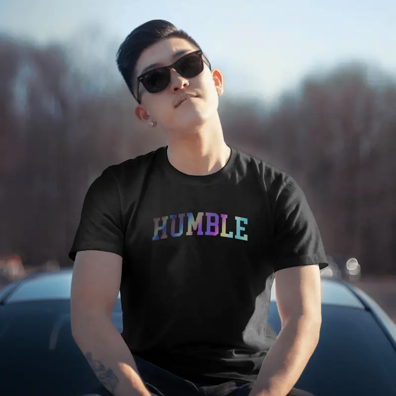 Kaos Distro HUMBLE REFLEKTIF RAINBOW HUMBEL Tshirt Distro Unisex Pria Wanita Cotton Combed 24s DTF Nyaman Keren Gratis Ganci & Sticker [TERSEDIA UKURAN BIG SIZE] 3