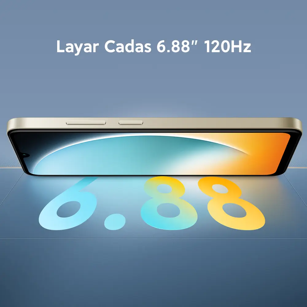 POCO C71 (4+4GB/128GB) Performa Cadas | Layar Cadas 6.88" 120Hz | Baterai Cadas 5200mAh | Expansi RAM hingga 8GB dan storage 128GB | 15W Pengisian daya Cadas [Official Store]