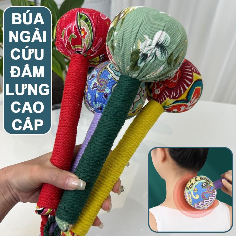 Búa Ngải Cứu Thảo Dược 31CM Dụng Cụ Chăm Sóc Sức Khỏe Massage Toàn Thân Đả…