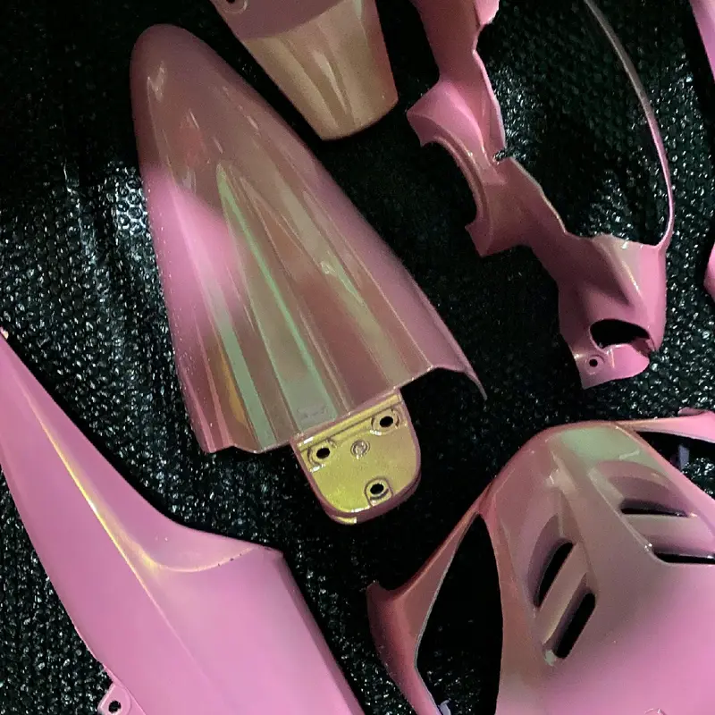 Cover Full Body Alus Yamaha Mio sporty Warna pink pastel lembayung Gold costum 2