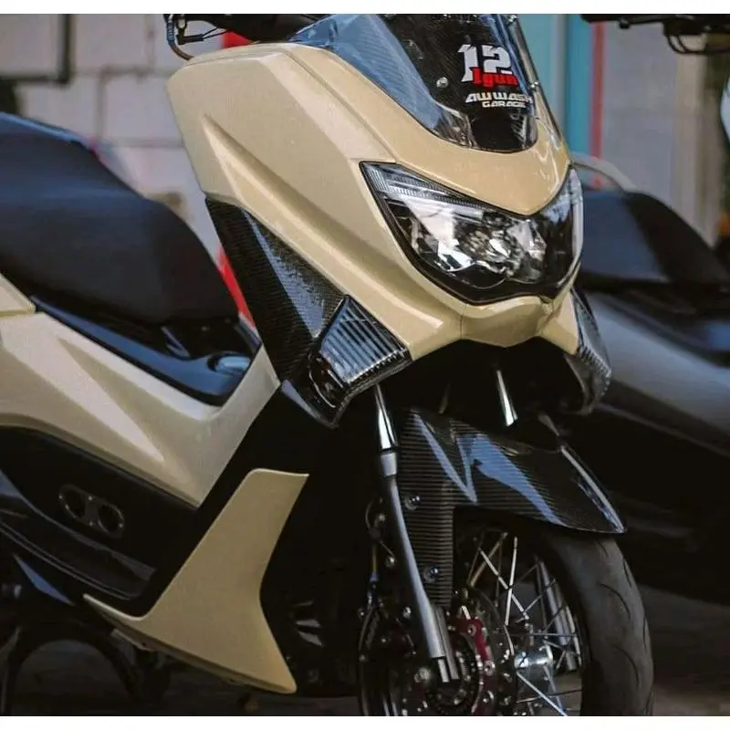 skotlet motor crem dan beigt glossy lebar 45 cm