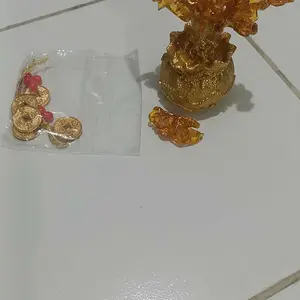 ready-Pohon Uang Keberuntungan Feng Shui Bonsai Kristal Alami Untuk Dekorasi Rumah ornamen rumah
