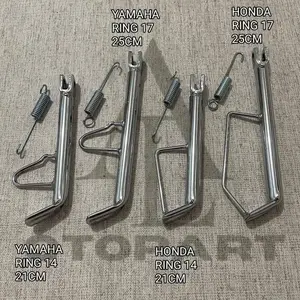 STANDAR SAMPING CHROME STD STANDAR CHROM RING 14 RING 17 BAHAN BESI TEBAL UNIVERSAL ALL MOTOR HONDA YAMAHA DLL