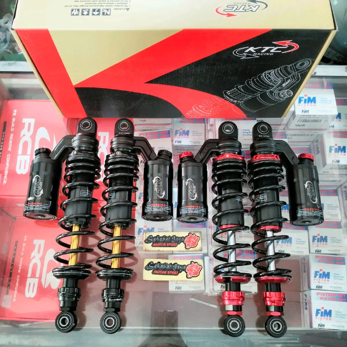 Shock Tabung KTC XTREME Double Klik Rebound 320MM 340MM Rx King Tiger Shogun Kharisma Supra X 125 Supra Fit Blade Smash Revo Absolute CB 100
