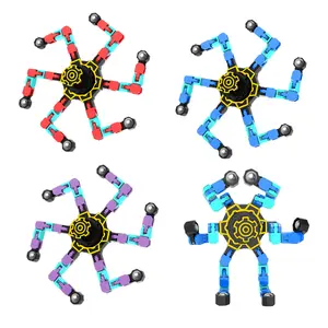 Roslcoud Mainan giroskop jari, giroskop mekanis yang selalu berubah dan bersinar di lingkungan gelap