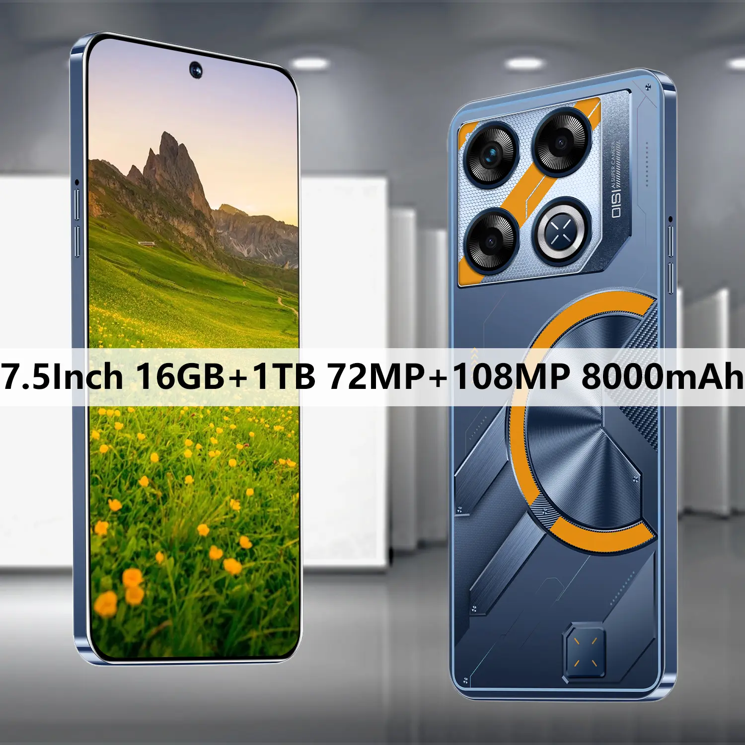 [ 2025 NEW ]  Infinx GT20 Pro+ Điện thoại 7.5 inch HD Màn hình lớn giá rẻ Khuyến mại lớn Điện thoại Android 14.0 16GB+1TB Pin 8000Ah Sạc nhanh Camera HD 72MP+108MP 4G/5G Thẻ SIM kép Có thể COD
