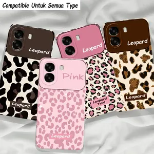L-314 Case Hp Compatible Untuk Vivo Y05 Terbaru V60 Lite V60 5G Y19S Y21d Y04 Y04S Y400 Y29 4G Y29 5G  y19 Y17 Y12 Y15 Y20 Y20S Y16 Y03 Y91 Y91C Y28 Y35 Y36 T1 Y30 Y50 Y22 Y02 Y51 2020 V23 V25 V27 V27E V29 V29E Silikon Clear Case Lentur Bermotif Leopard