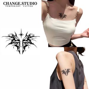 Hình Xăm Tạm Thời, Thiết Kế Hình Xăm Cánh Bướm, Không Thấm Nước, Không Lo Bị Ma Sát, Miếng Dán Hình Xăm, Kéo Dài Trong 15 Ngày