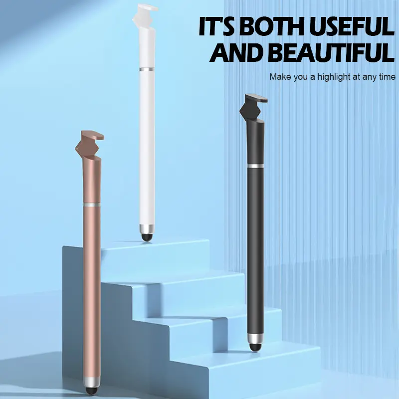 【Captivaty】3-in-1 Rack Pen Cap Touch Screen Pen Suction Cup Touch Screen Pen Phone Tablet Handwriting Pen 0