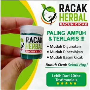 Dapat 2pcs Racak herbal racun pembasmi cicak dari bahan herbal alami