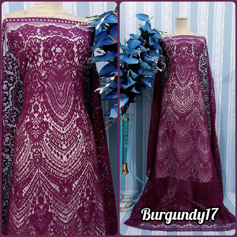 Brokat Semi Francis Motif Keraton , Isi Panjang 2,5m X Lebar 1,5m Best Seller Motif , Bahan Kebaya , Dress , Gaun , Outer Dll 2